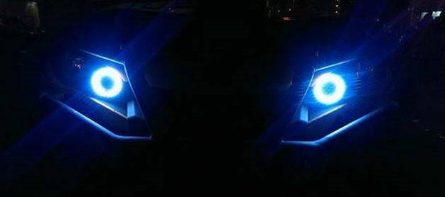 Диодная лента &quot;Ангельские глазки&quot; GUEPARD     габаритного света, d=9 см (СИНИЙ)