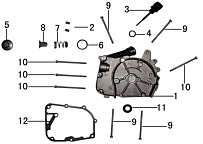 Крышка правая двигателя Racer 139QMB