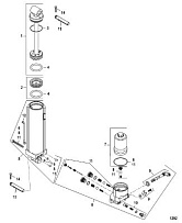 Компоненты ручного наклона 2-Х ТАКТНОГО ПЛМ MERCURY 60 Серийный номер от 0G590000 до 0G760299