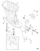 Корпус карданного вала 4-Х ТАКТНОГО ПЛМ MERCURY 100 Серийный номер от 0P459572 и выше