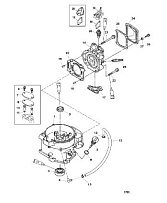 Блок цилиндров 4-Х ТАКТНОГО ПЛМ MERCURY 4 Серийный номер от 0P073456 до 0P400999