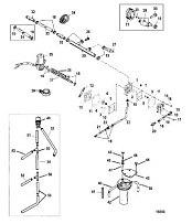 Топливный насос 2-Х ТАКТНОГО ПЛМ MERCURY 90 Серийный номер от 0T980000 до 0T999999