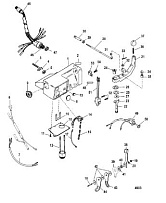Ручки руля комплект 2-Х ТАКТНОГО ПЛМ MERCURY 55 Серийный номер от 0G760300 до 0T979999