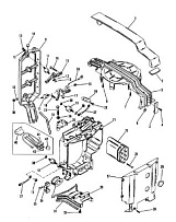 Опорные кронштейны капота 2-Х ТАКТНОГО ПЛМ MERCURY 50EO Серийный номер от 0B122930 до 0D000749