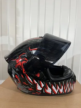 Шлем интеграл HETOSHI XD1-94 цв. Черно-красный  р. XL